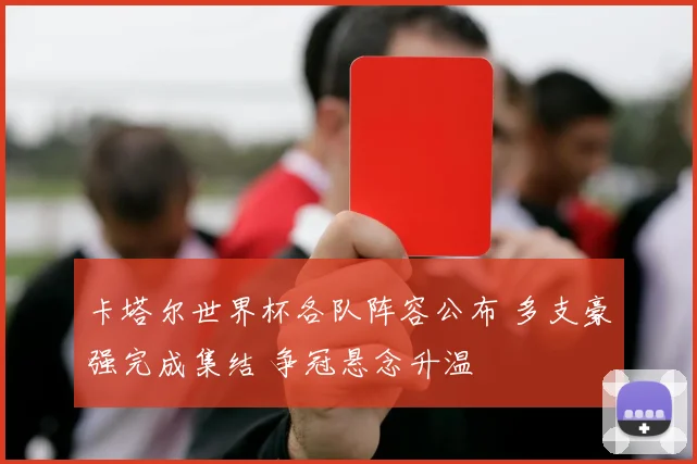 卡塔尔世界杯各队阵容公布 多支豪强完成集结 争冠悬念升温
